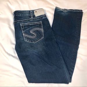 Silver AIKO MID Slim Boot Jeans